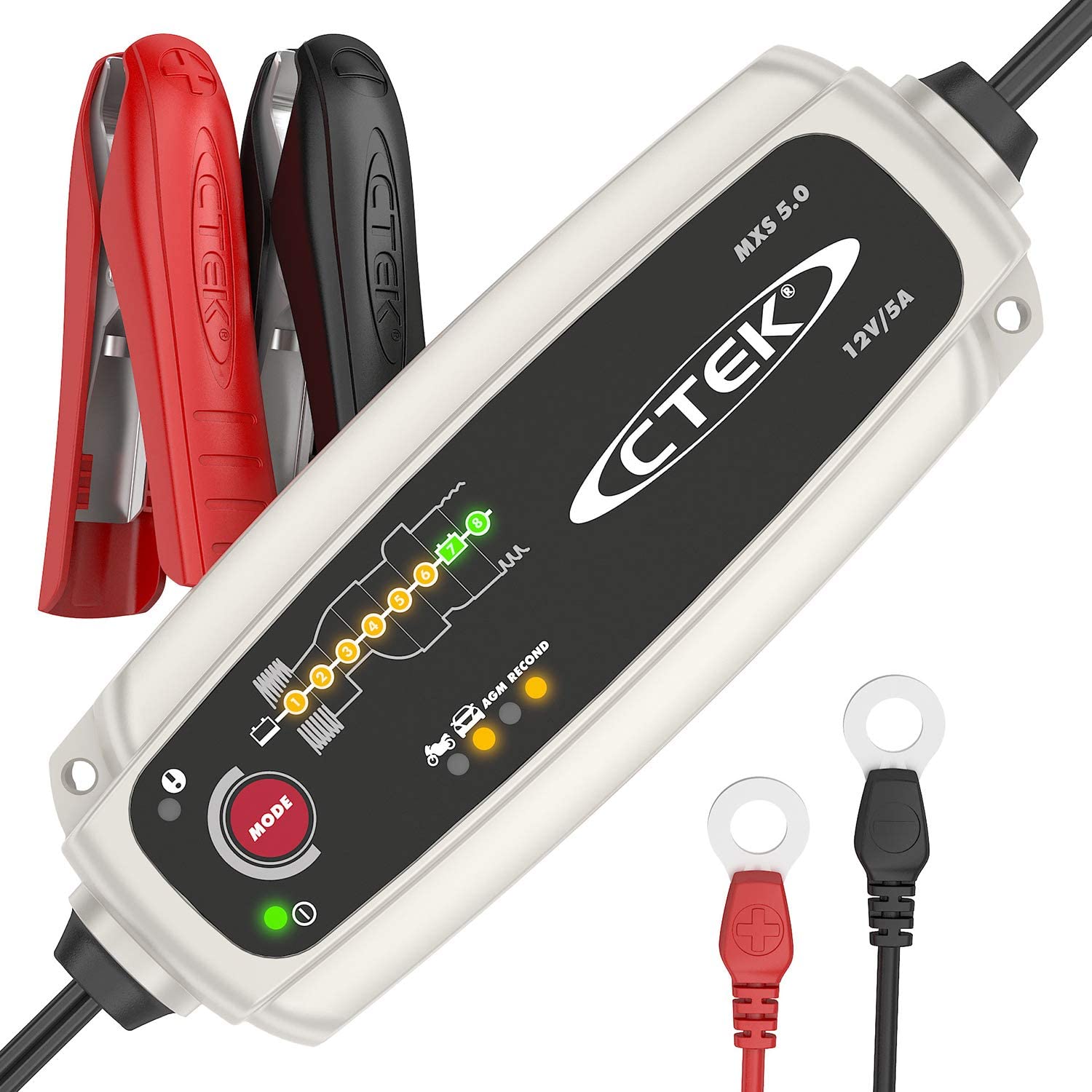 CTEK MXS 5.0 SET Ladekabel Verlängerung KFZ Batterie Ladegerät